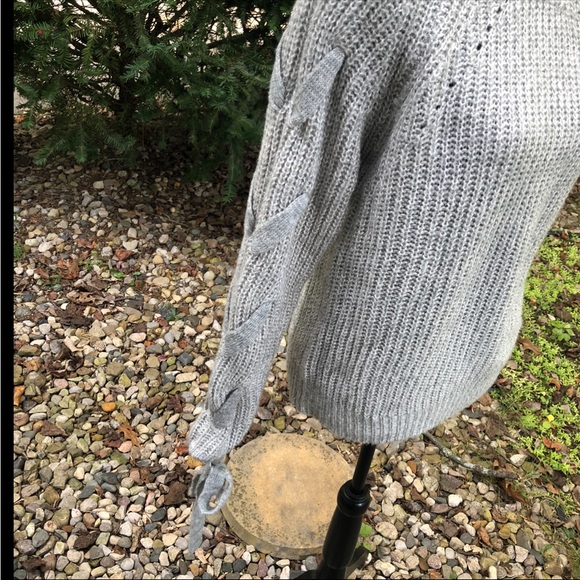 Knit Love Tree Sweater with Woven Sleeves - Picture 9 of 16